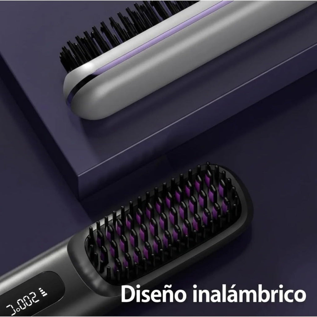 Cepillo Alisador Inalámbrico Negro
