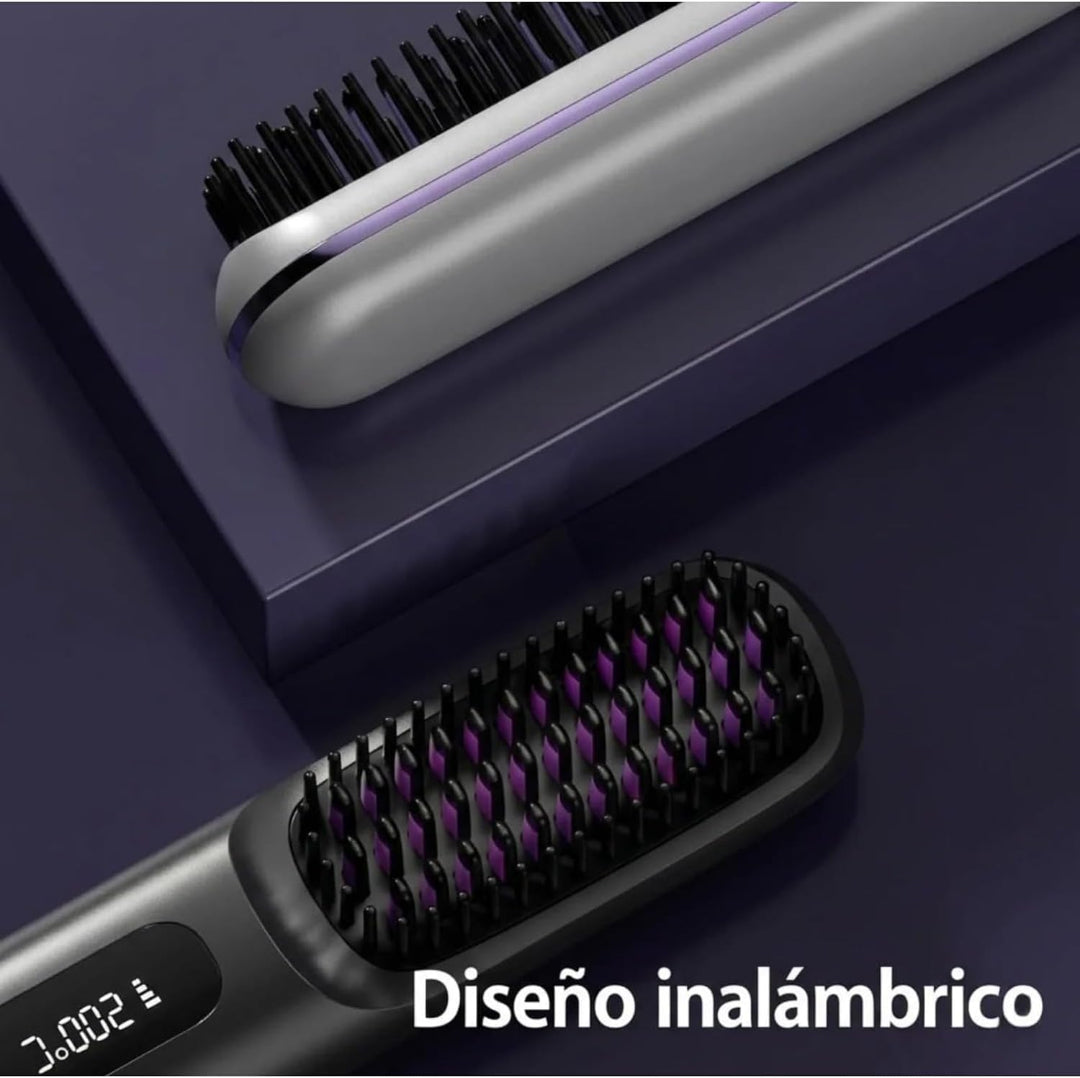 Cepillo Alisador Inalámbrico Negro
