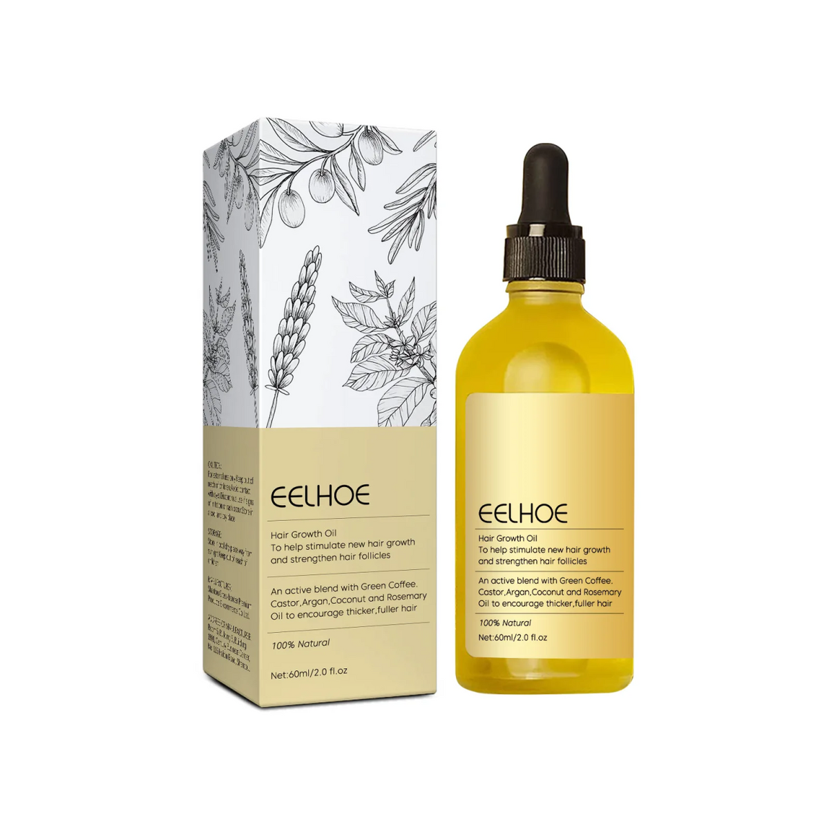 Aceite Esencial Capilar Vegano – Fortalece y Estimula el Crecimiento del Cabello
